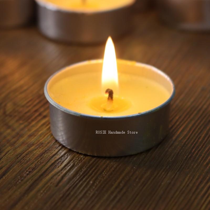 Candle Making Supplies Wholesale - 空のティーワックス丸型アルミボックス100ウィックステッカーキャンドル100コンテナー大豆ワックス型DIYキャンドルツール