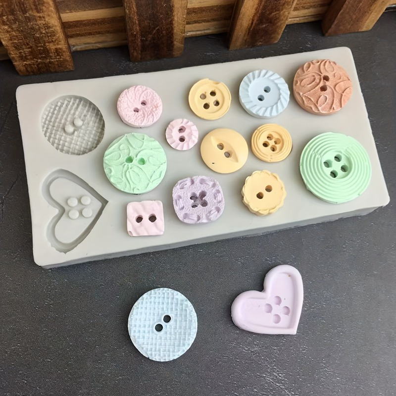 Candle Making Supplies Wholesale - ボタン型シリコンモールド シリコンモールド 石鹸やキャンドルの装飾ツール用