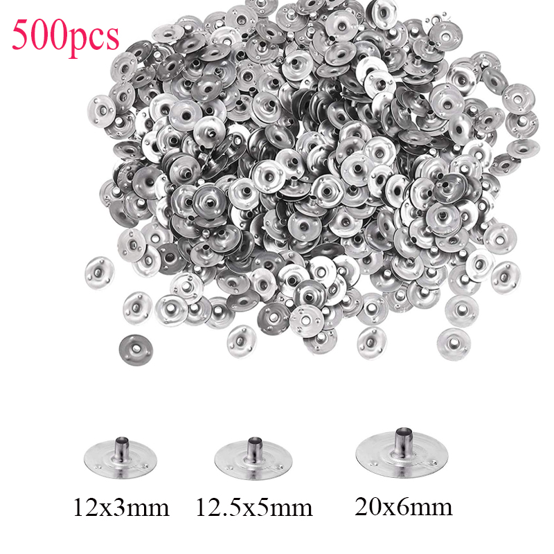 Candle Making Supplies Wholesale - 500 個キャンドル芯金属サステナータブホルダー手作り DIY キャンドル作成アクセサリー用品 12 ×