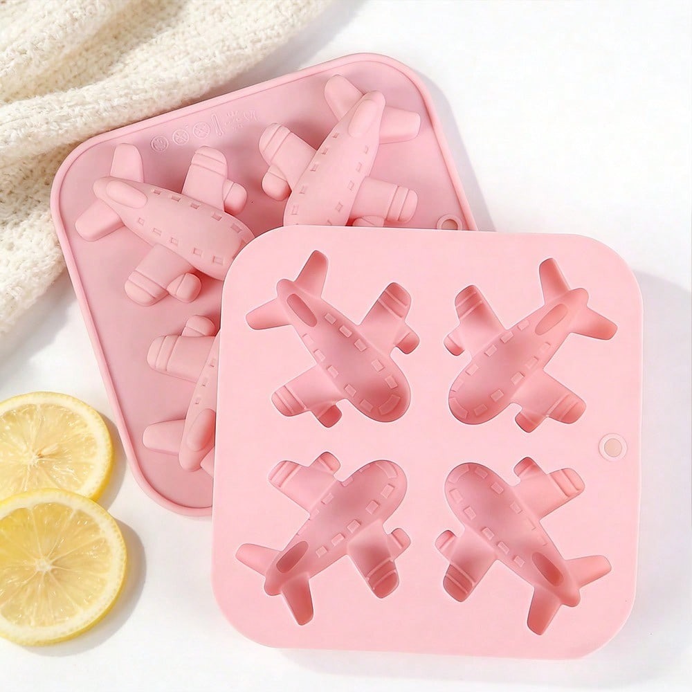 4 キャビティ飛行機シリコーン型かわいい飛行機キャンドル石鹸 - Candle Making Supplies Wholesale のレビューと価格