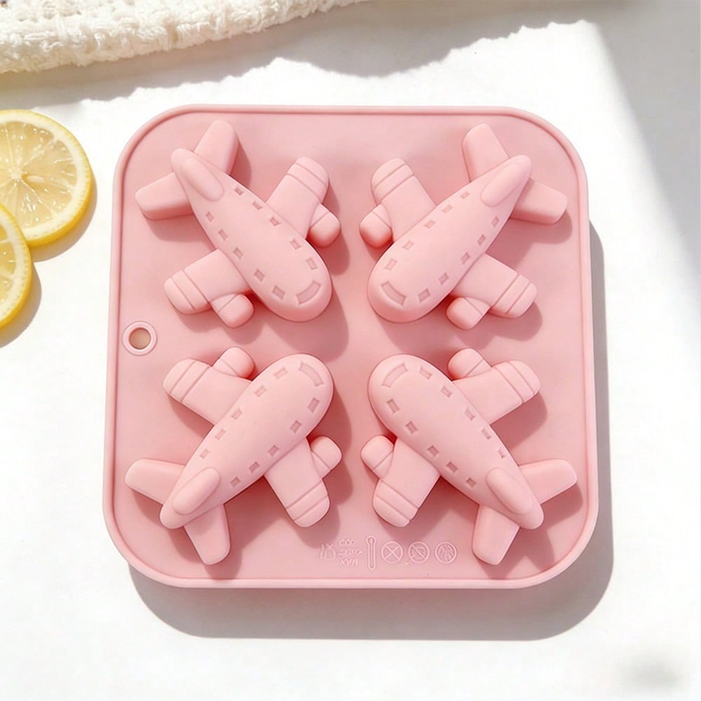 4 キャビティ飛行機シリコーン型かわいい飛行機キャンドル石鹸 - Candle Making Supplies Wholesale のレビューと価格
