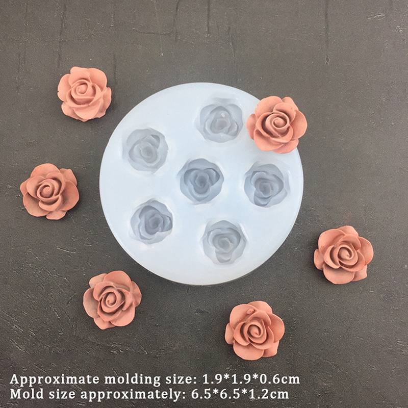 バラの形をした3Dシリコン型,葉,フォンダン,チョコレート型 - Candle Making Supplies Wholesale のレビューと価格