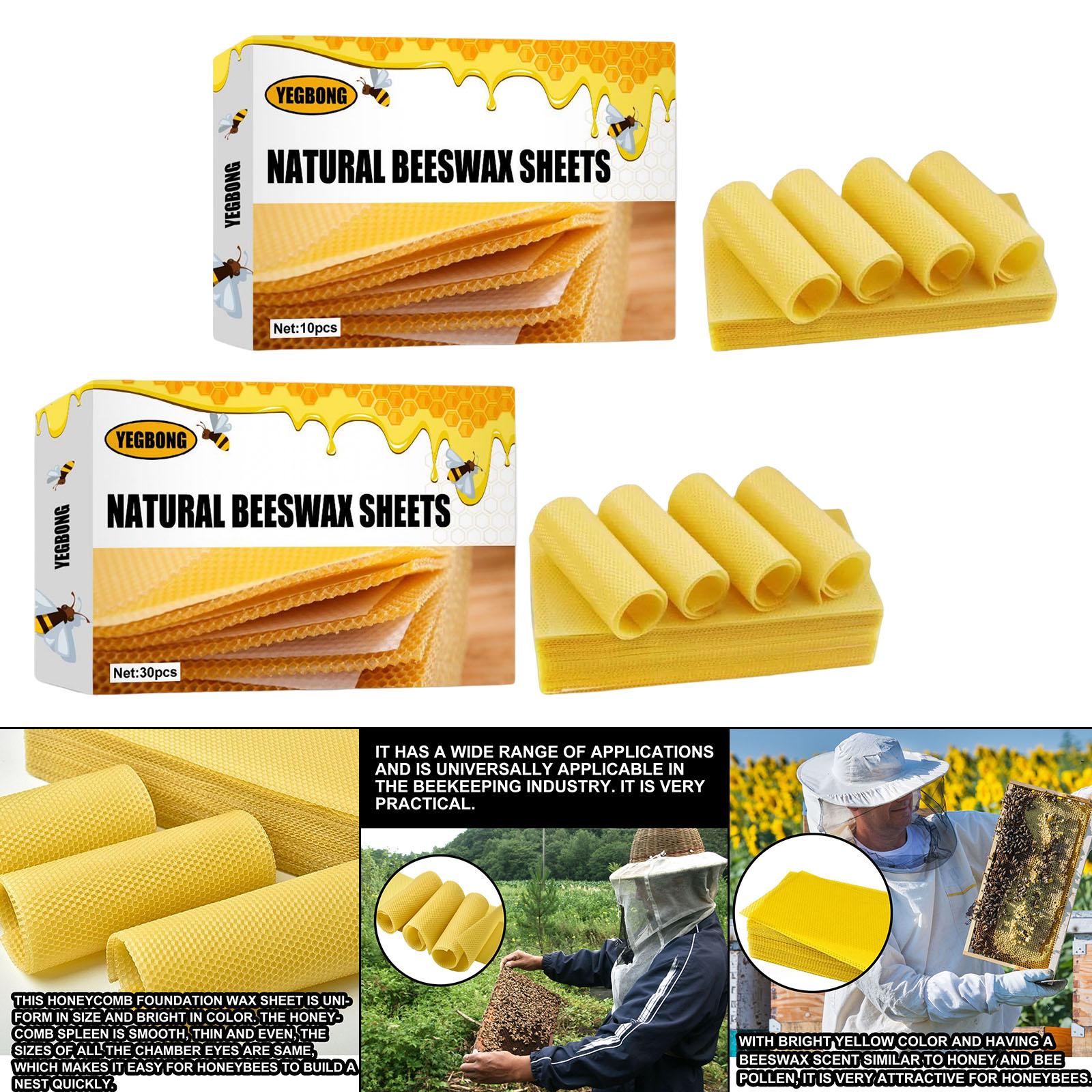 蜜蝋シート、養蜂用基盤シート、蜜蝋キャンドル作成キット、天然 - Candle Making Kits のレビューと価格
