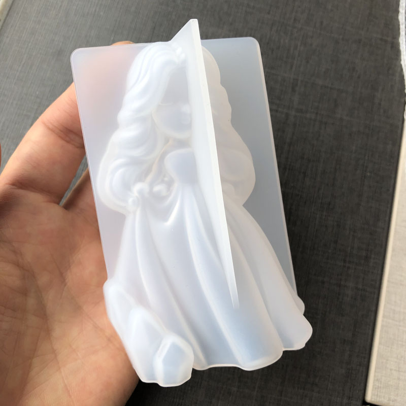 3D かわいいプリンセスシリコーンキャンドルモールド天使の女 - Candle Making Supplies Wholesale のレビューと価格