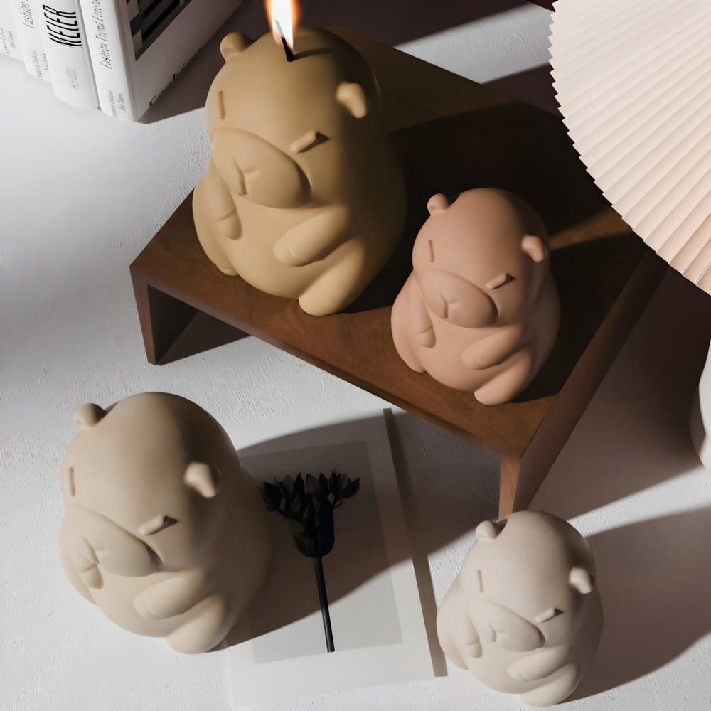 立ちカピバラ香りキャンドルシリコーン型 3D 動物樹脂石膏作 - Candle Making Ingredients のレビューと価格