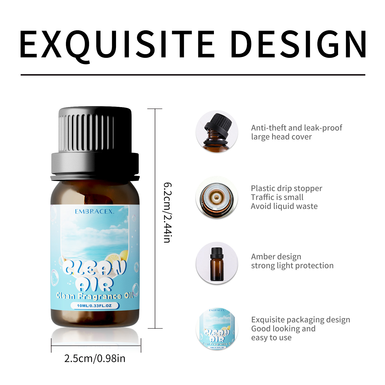 10 ミリリットルクリーンエアエッセンシャルオイルレモンラベ - Candle Making Ingredients のレビューと価格