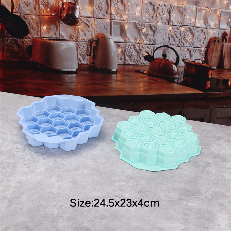 シリコーン 19 モバイル蜂ハニカムケーキチョコレート石鹸石 - Candle Making Supplies Wholesale のレビューと価格