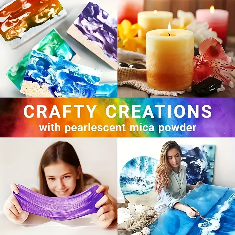 24色/8色 5グラム 0. さまざまな色の真珠光沢マイカパ - Candle Making Kits のレビューと価格