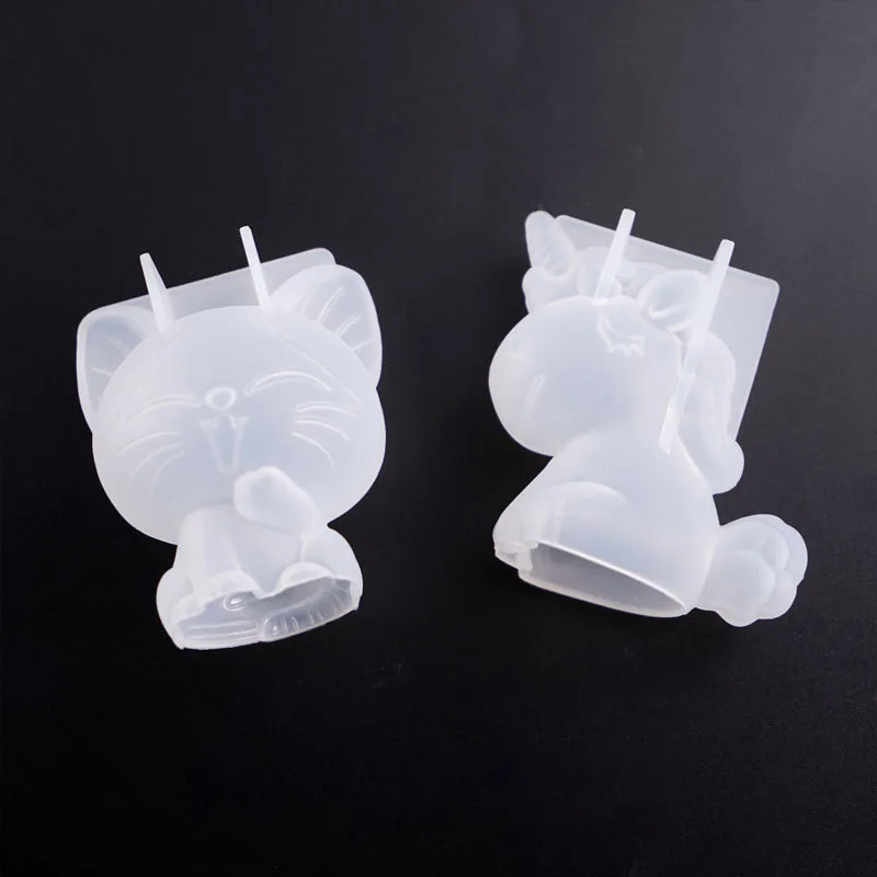 3D 幾何学的なシリコーンユニコーン猫鹿クマ型ソープキャンド - Candle Making Supplies Wholesale のレビューと価格