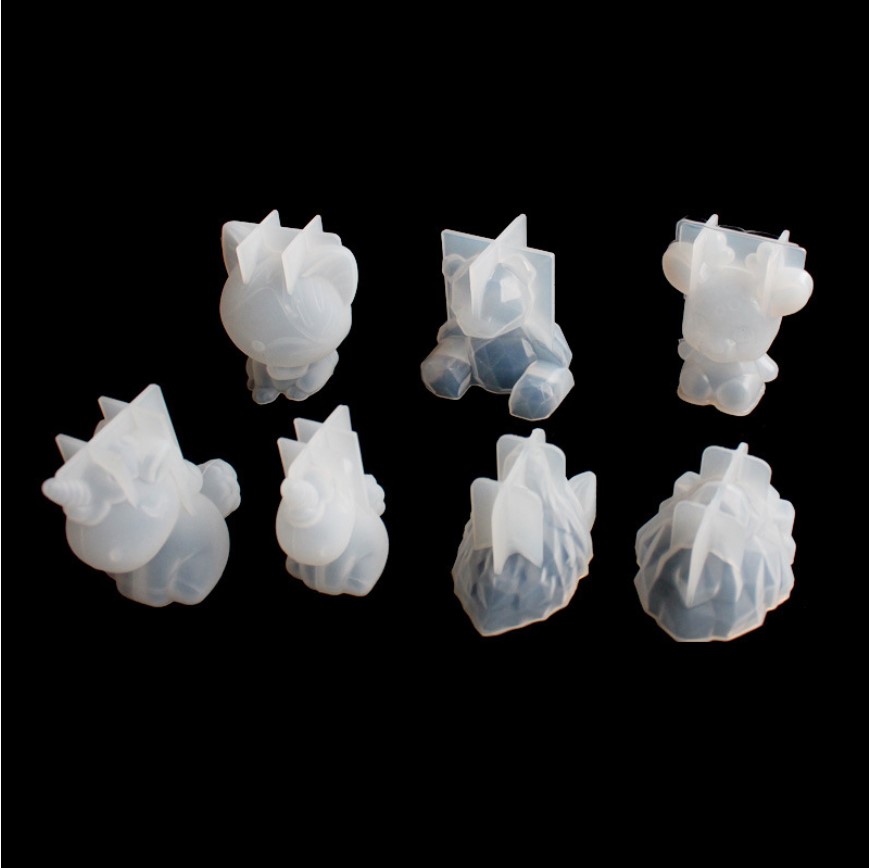 透明ユニコーンシリコーンエポキシ樹脂金型ジオメトリクマウサギ - Candle Making Supplies Wholesale のレビューと価格