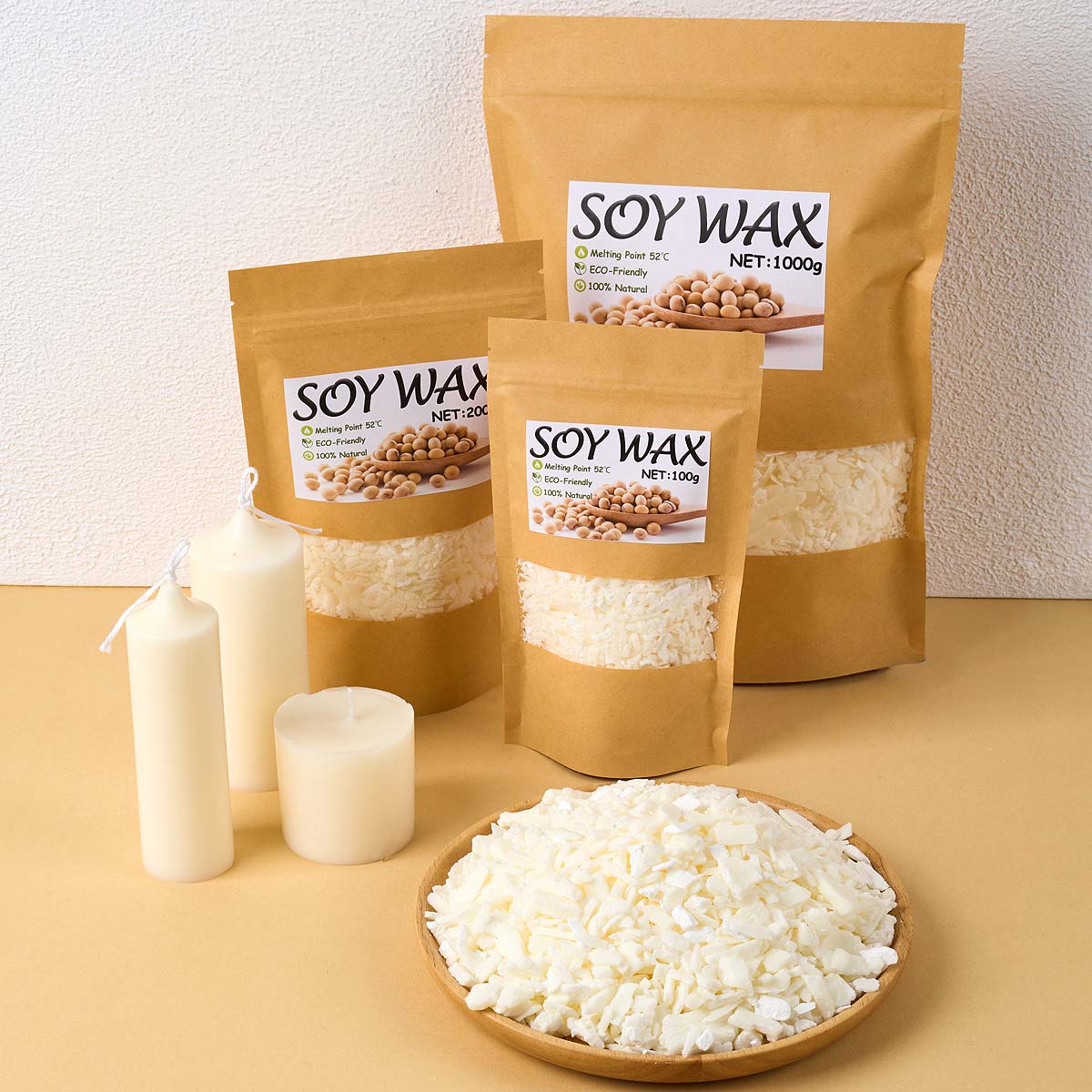 1 ポンドピュアホワイト大豆ワックス DIY 手作りキャンド - Candle Making Kits のレビューと価格