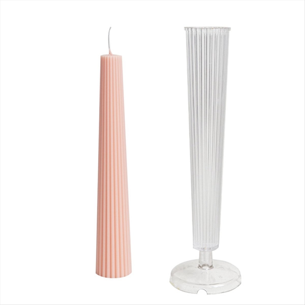 *ABAB ストライプ柄ロングポール円柱アロマキャンドルモー - Candle Making Kits のレビューと価格