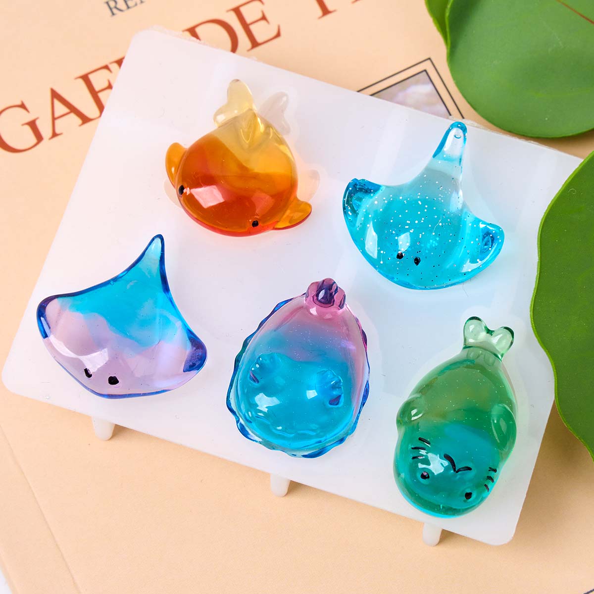 3Dヒーリング可愛いマンタ鯨シリコンモールドDIYキーホルダ - Candle Making Class のレビューと価格