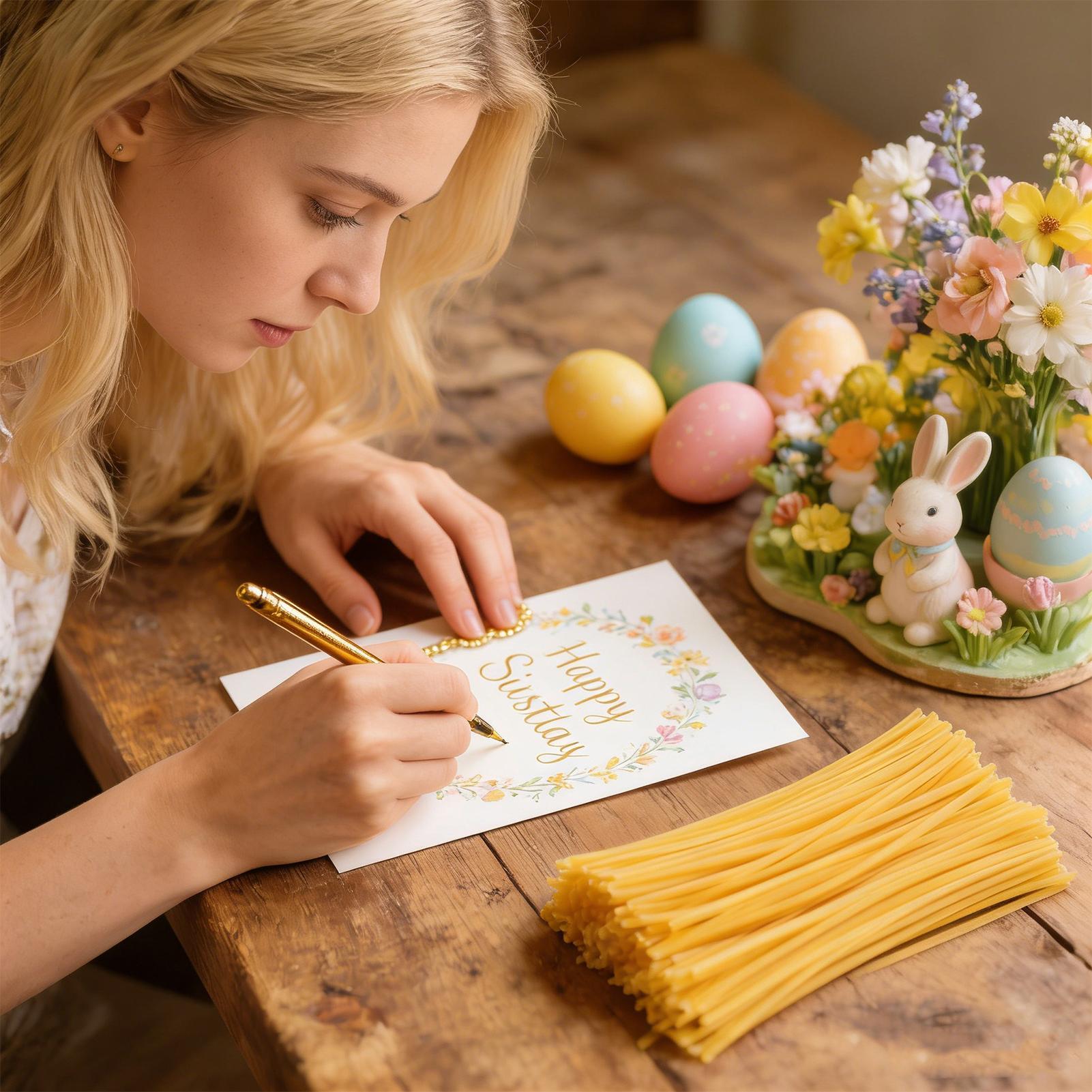 卵デコレーション用蜜蝋スティック120本 イースターアート用 - Candle Making Kits のレビューと価格