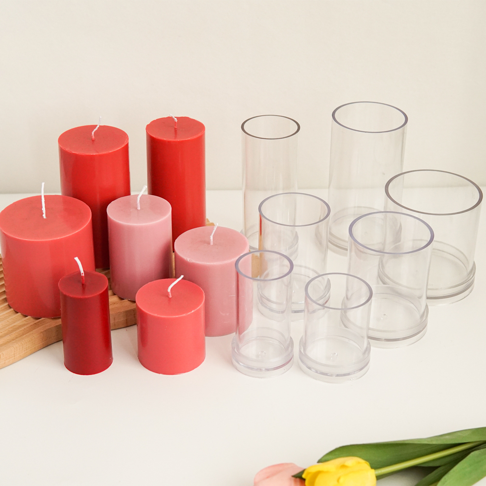 さまざまな 3D 円筒キャンドルモールドプラスチック DIY - Candle Making Kits のレビューと価格